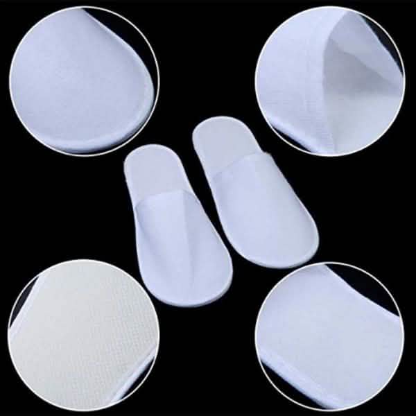 20-Pairs: Spa Hotel Guest Soft Slippers Closed Toe Disposable Travel Slipper DailySale
