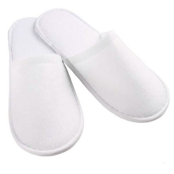 20-Pairs: Spa Hotel Guest Soft Slippers Closed Toe Disposable Travel Slipper DailySale