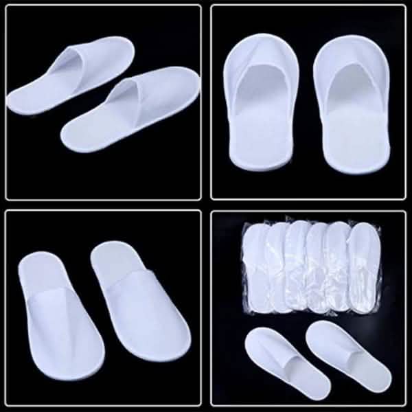 20-Pairs: Spa Hotel Guest Soft Slippers Closed Toe Disposable Travel Slipper DailySale
