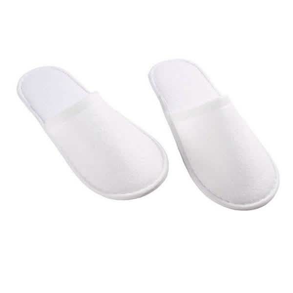 20-Pairs: Spa Hotel Guest Soft Slippers Closed Toe Disposable Travel Slipper DailySale