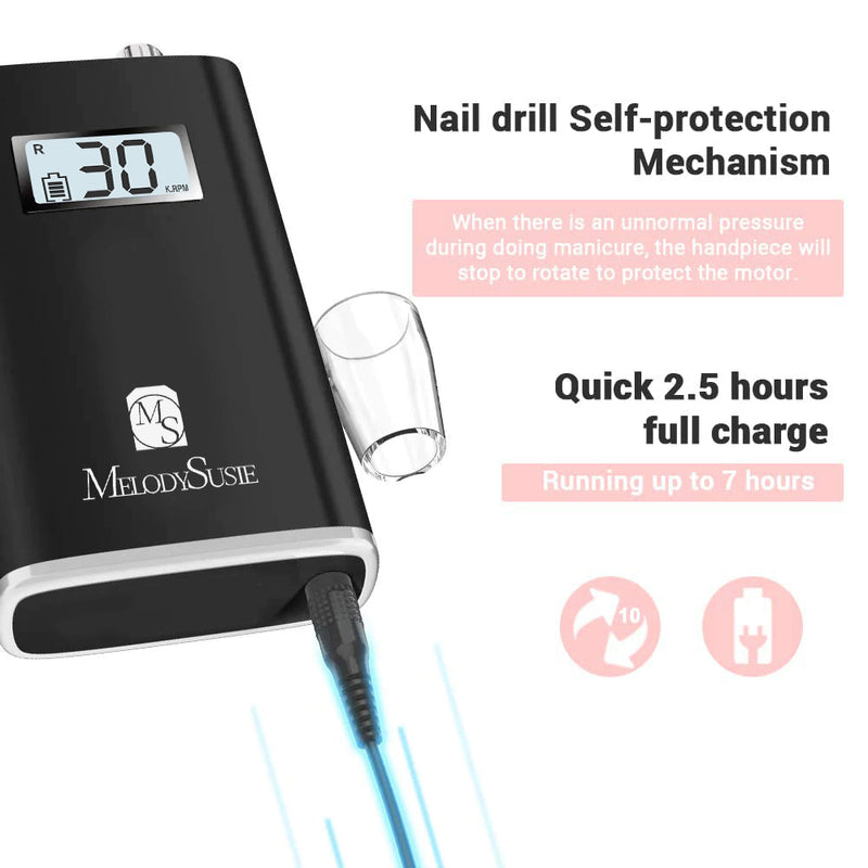 Handpiece ONLY - SR1-Scamander Rechargeable Nail Drill 30,000RPM Lunali Nail Supply