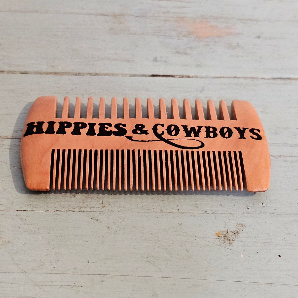 Logo Comb Hippies and Cowboys Beard Care