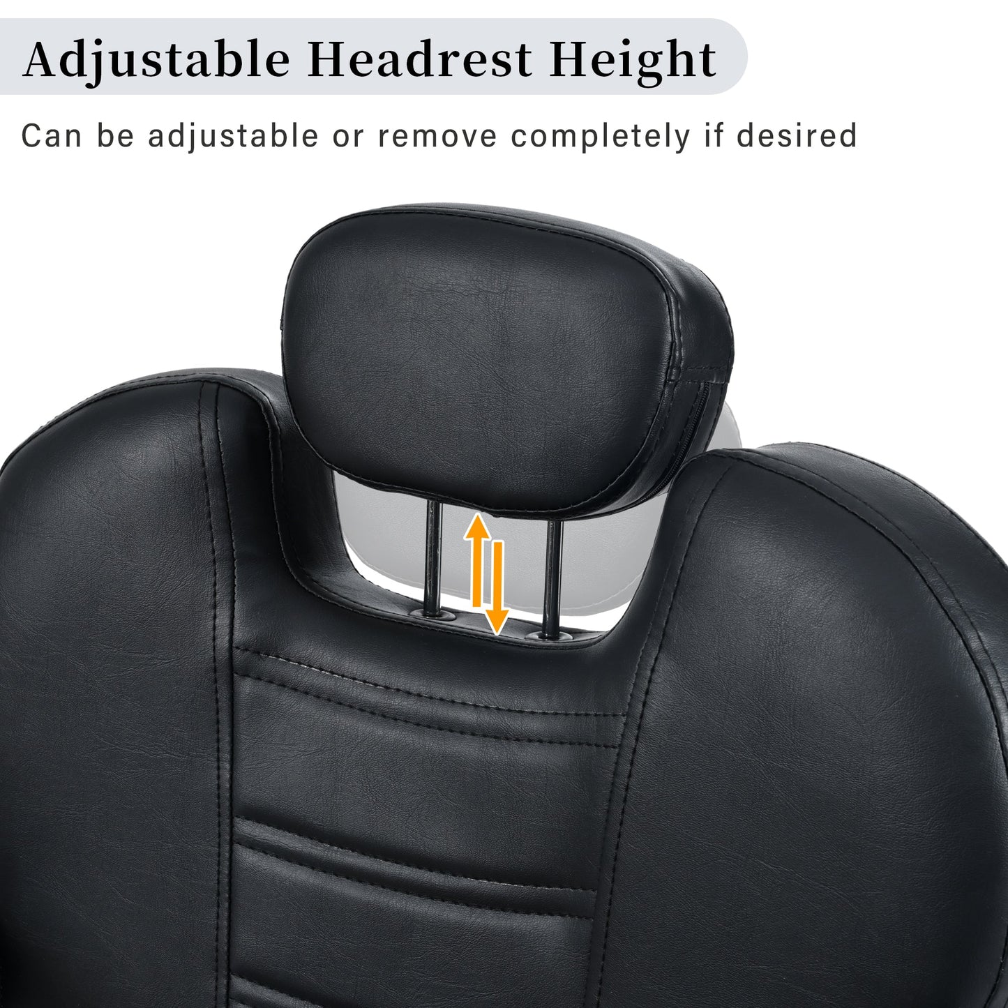Classic Reclining Barber Chair for Hair Stylist Home Furnishers