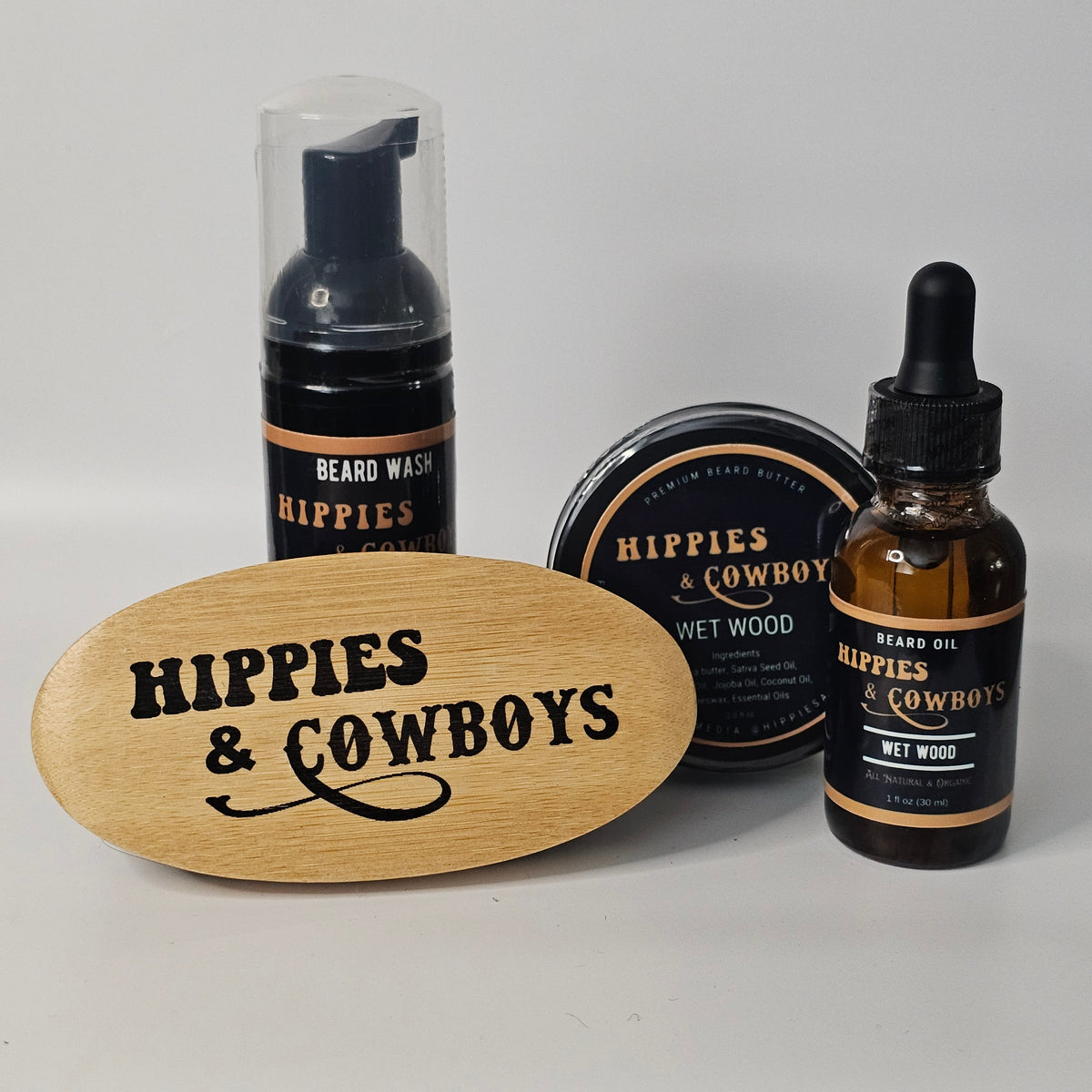 Wet Wood Beard Oil Hippies and Cowboys Beard Care