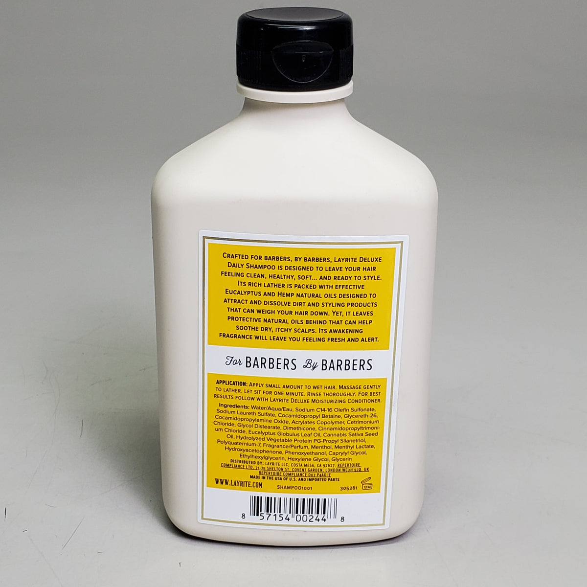 LAYRITE DELUXE Daily Shampoo 10 fl oz Crafted for Barbers PayWut