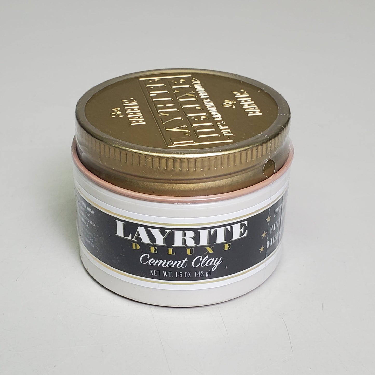 LAYRITE DELUXE Hair Cement Clay 1.5 oz Extreme High Hold Water Based PayWut