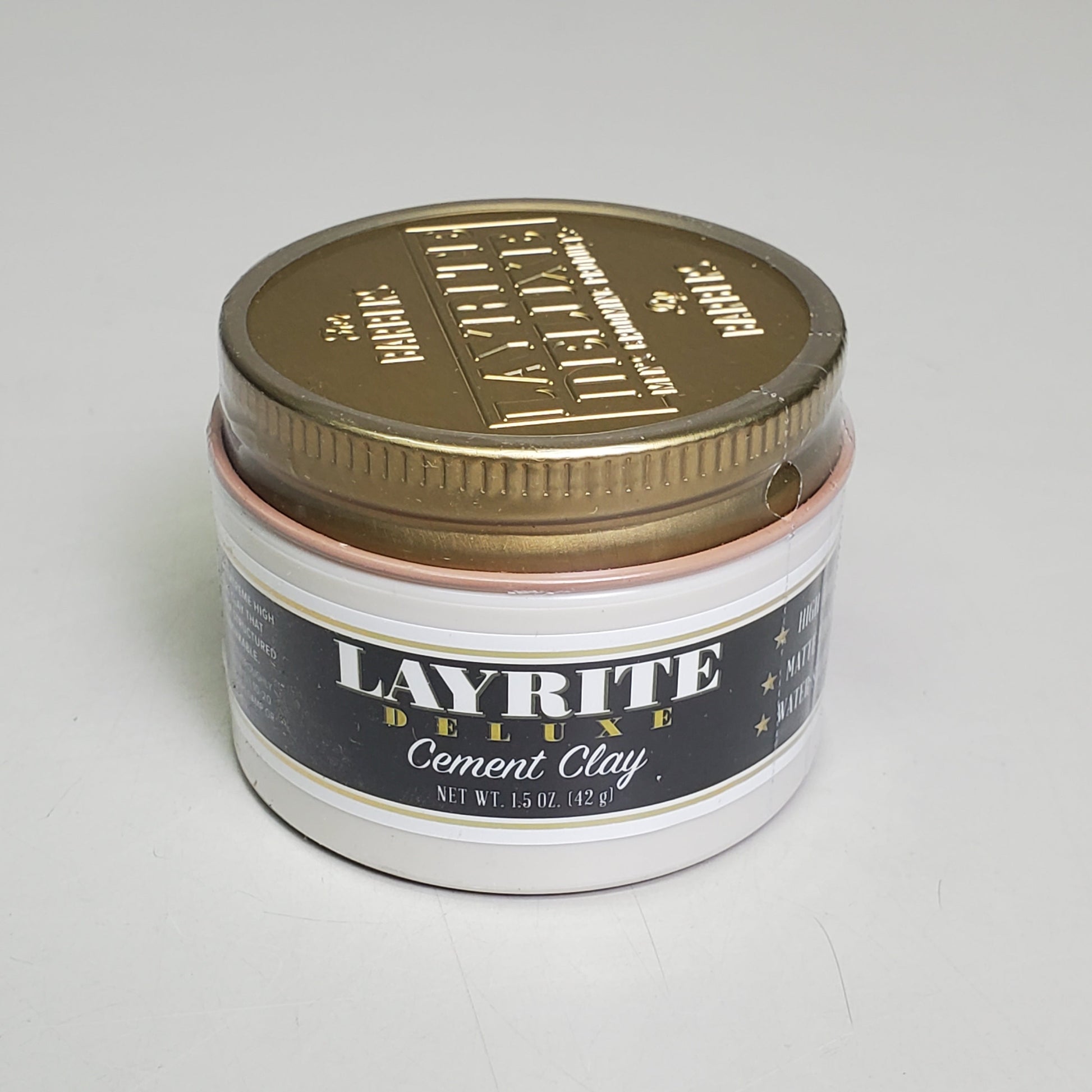 LAYRITE DELUXE Hair Cement Clay 1.5 oz Extreme High Hold Water Based PayWut
