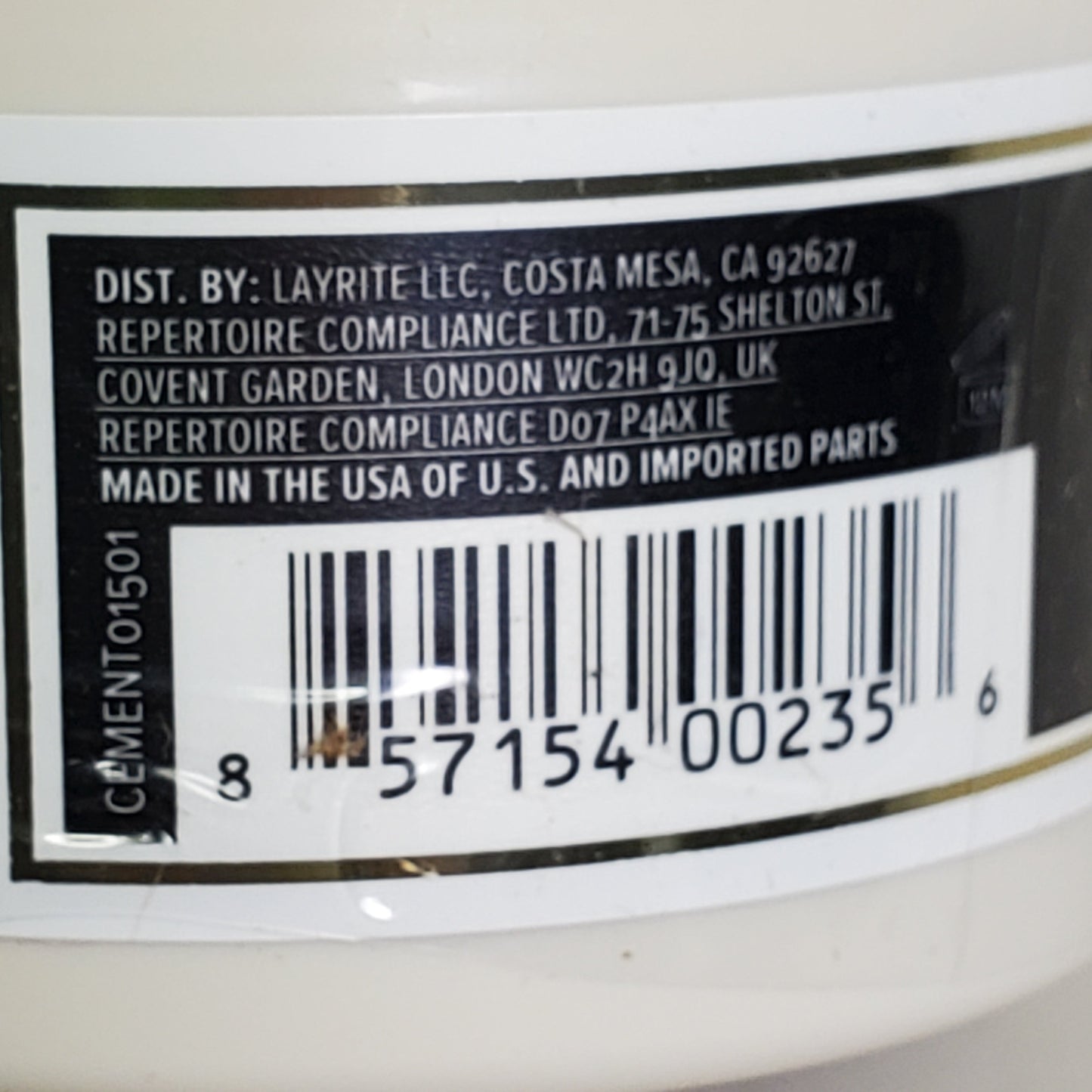 LAYRITE DELUXE Hair Cement Clay 1.5 oz Extreme High Hold Water Based PayWut