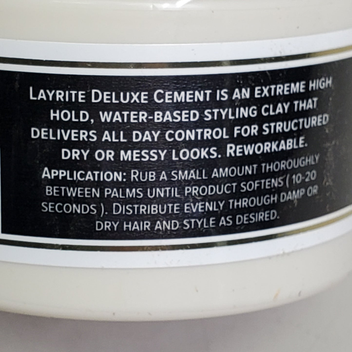 LAYRITE DELUXE Hair Cement Clay 1.5 oz Extreme High Hold Water Based PayWut