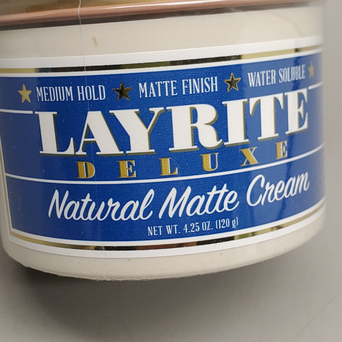 LAYRITE DELUXE Hair Natural Matte Cream 4.25 oz Med Hold Water Soluble PayWut
