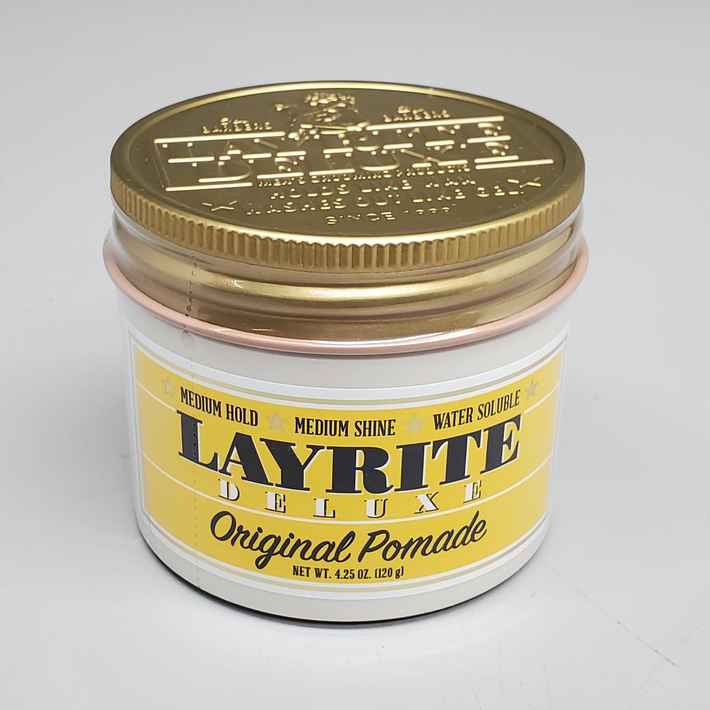 LAYRITE DELUXE Hair Original Pomade 4.25 oz Med Hold Med Shine Water Soluble PayWut