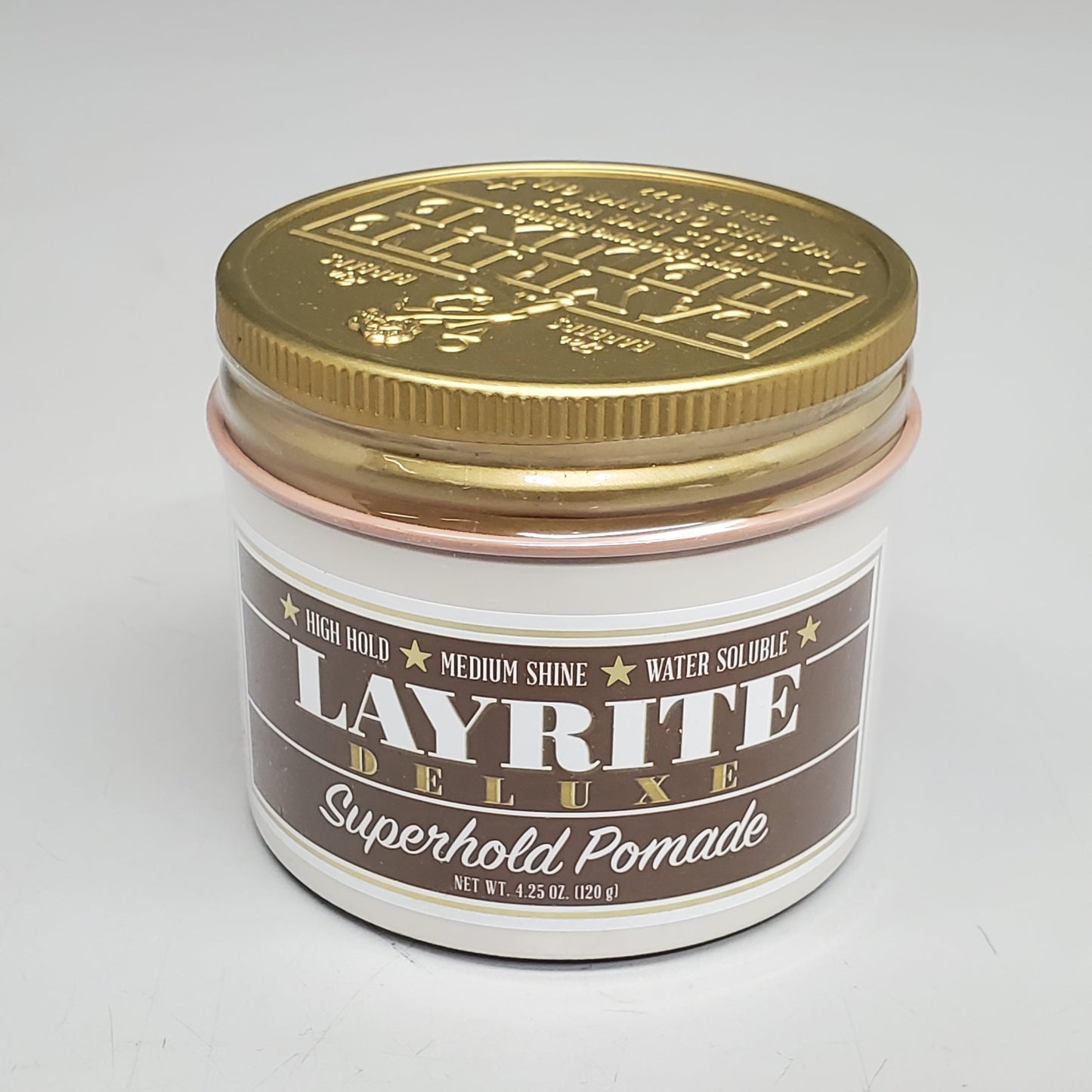 LAYRITE DELUXE Hair Superhold Pomade 4.25 oz High Hold Med Shine Water Soluble PayWut