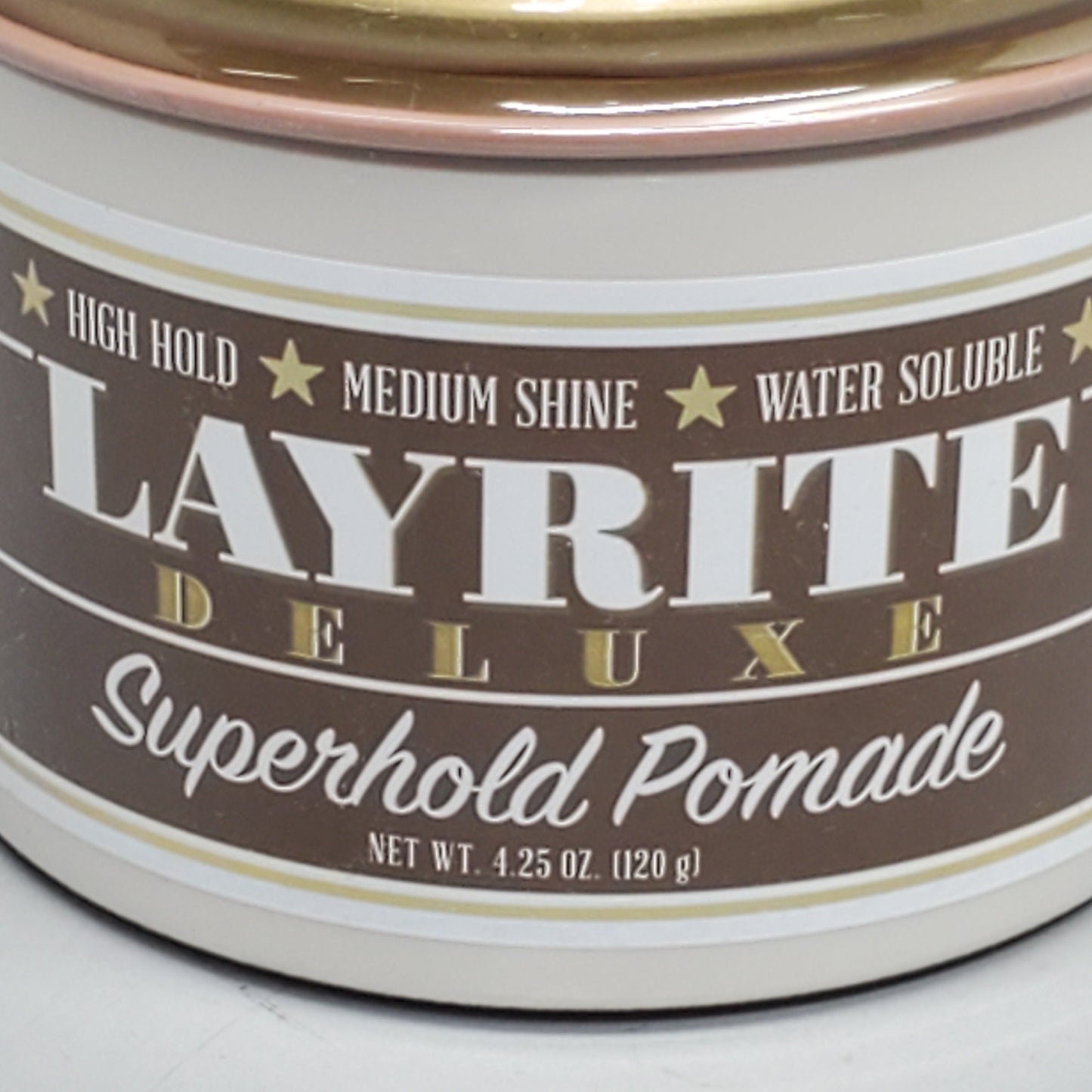 LAYRITE DELUXE Hair Superhold Pomade 4.25 oz High Hold Med Shine Water Soluble PayWut