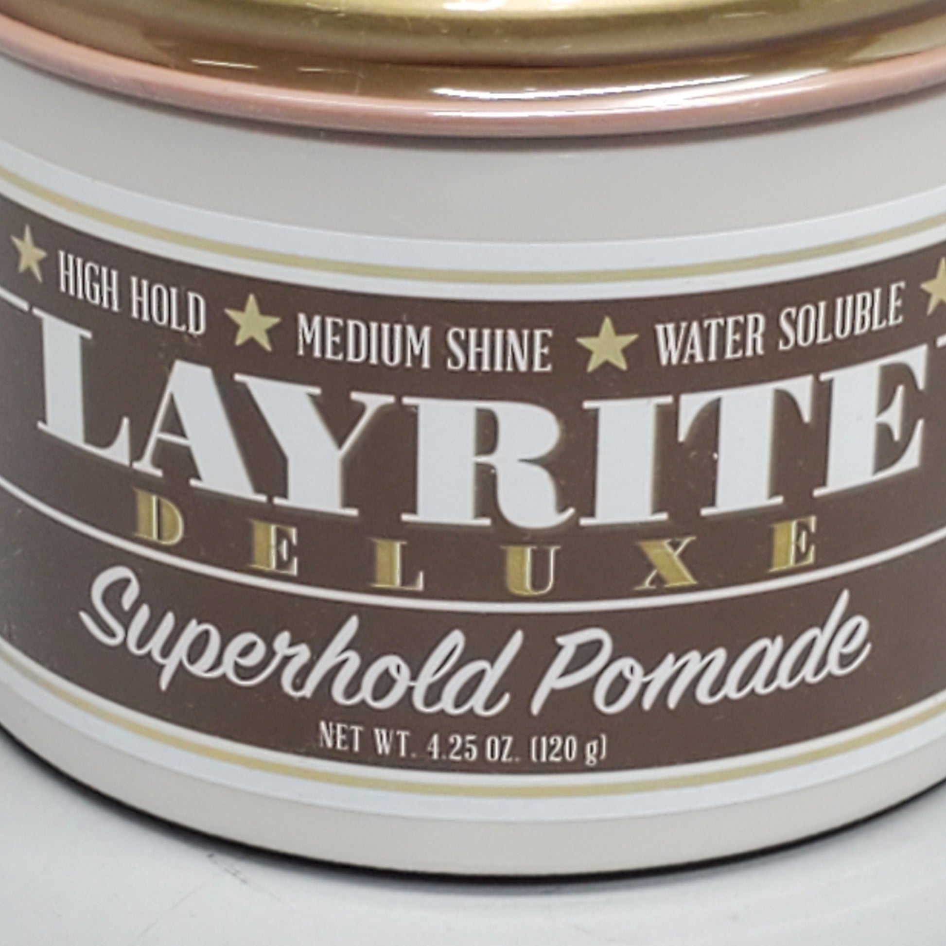 LAYRITE DELUXE Hair Superhold Pomade 4.25 oz High Hold Med Shine Water Soluble PayWut
