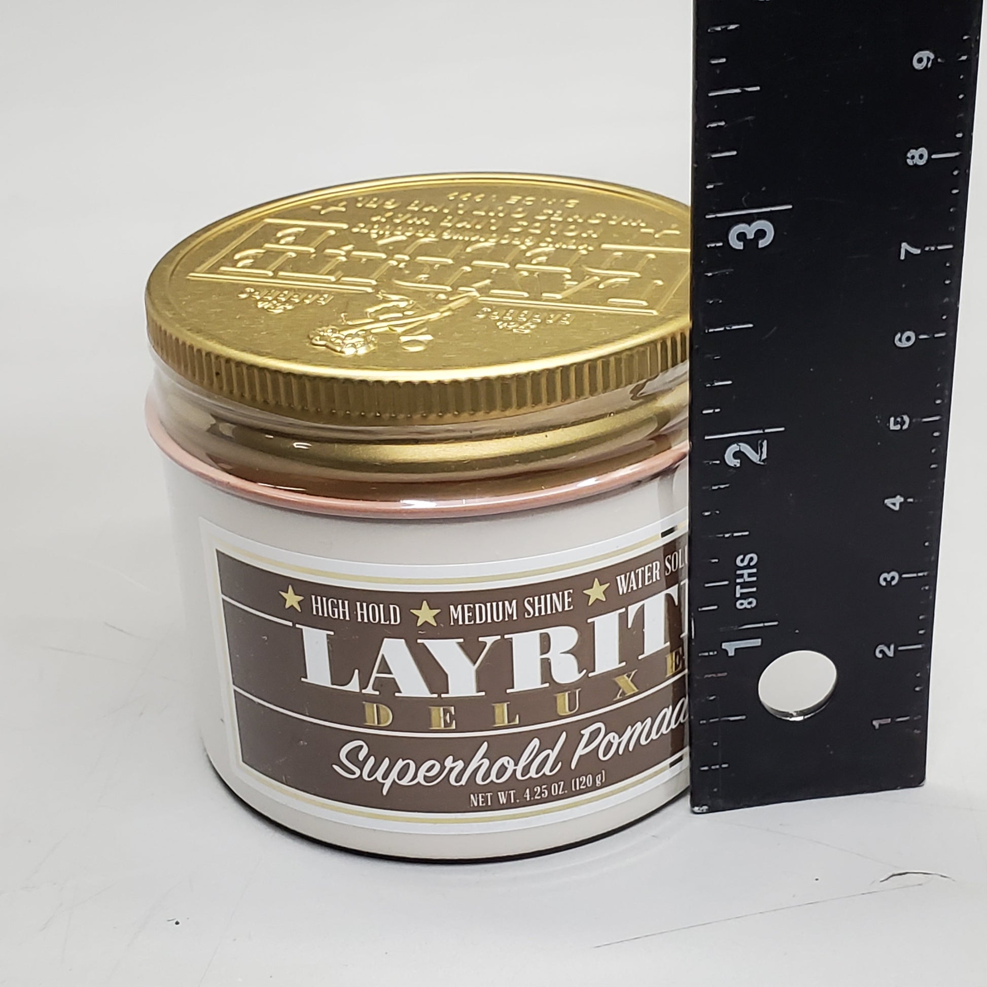 LAYRITE DELUXE Hair Superhold Pomade 4.25 oz High Hold Med Shine Water Soluble PayWut