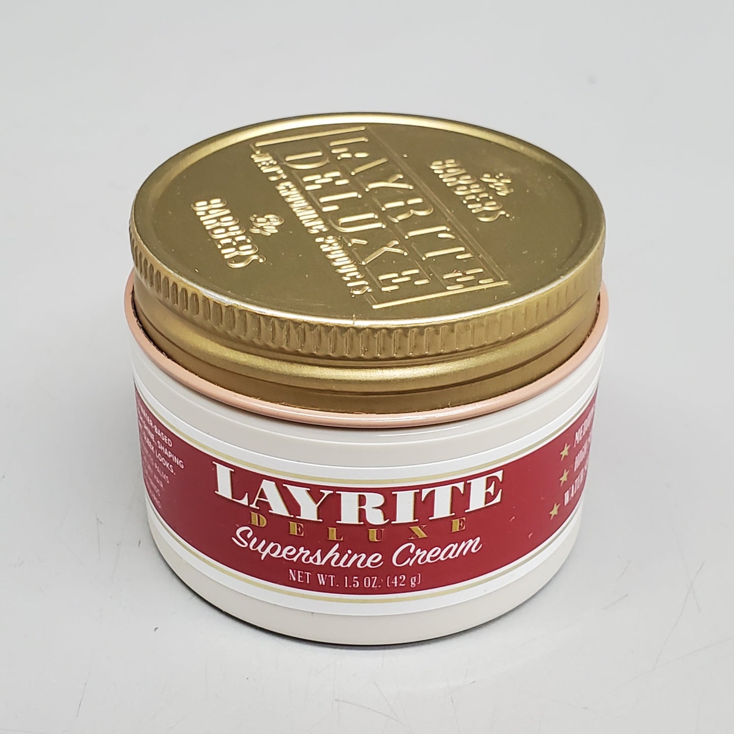 LAYRITE DELUXE Hair Supershine Cream 1.5 oz Medium Hold High Shine Water Soluble PayWut