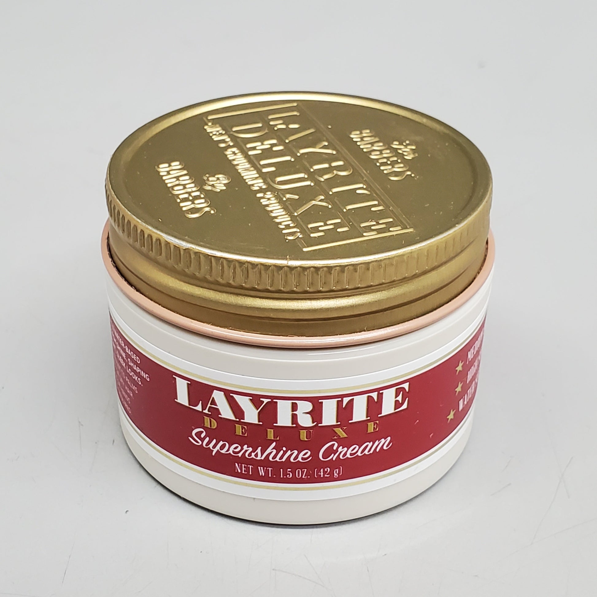 LAYRITE DELUXE Hair Supershine Cream 1.5 oz Medium Hold High Shine Water Soluble PayWut