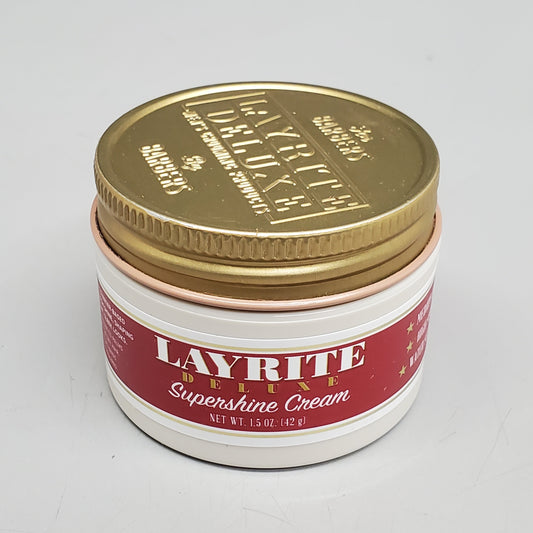 LAYRITE DELUXE Hair Supershine Cream 1.5 oz Medium Hold High Shine Water Soluble PayWut