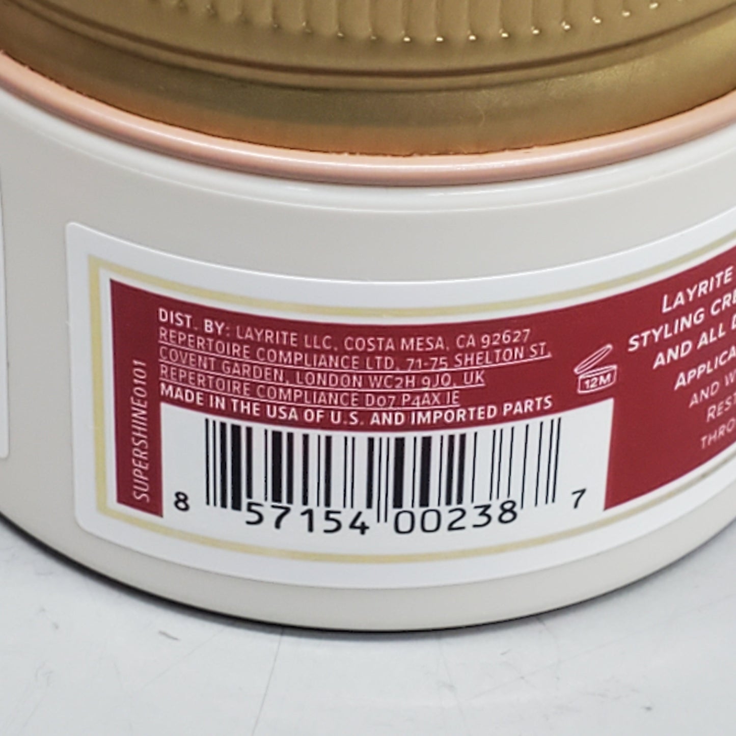 LAYRITE DELUXE Hair Supershine Cream 1.5 oz Medium Hold High Shine Water Soluble PayWut