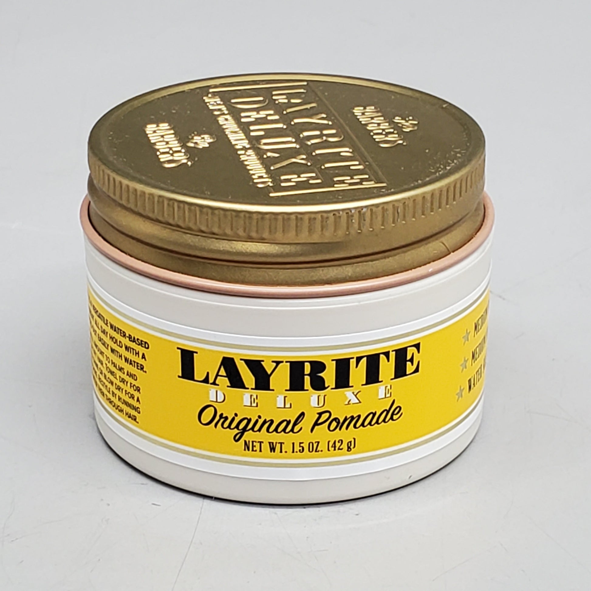 LAYRITE DELUXE Hair Original Pomade 1.5 oz Medium Hold Water Soluble PayWut