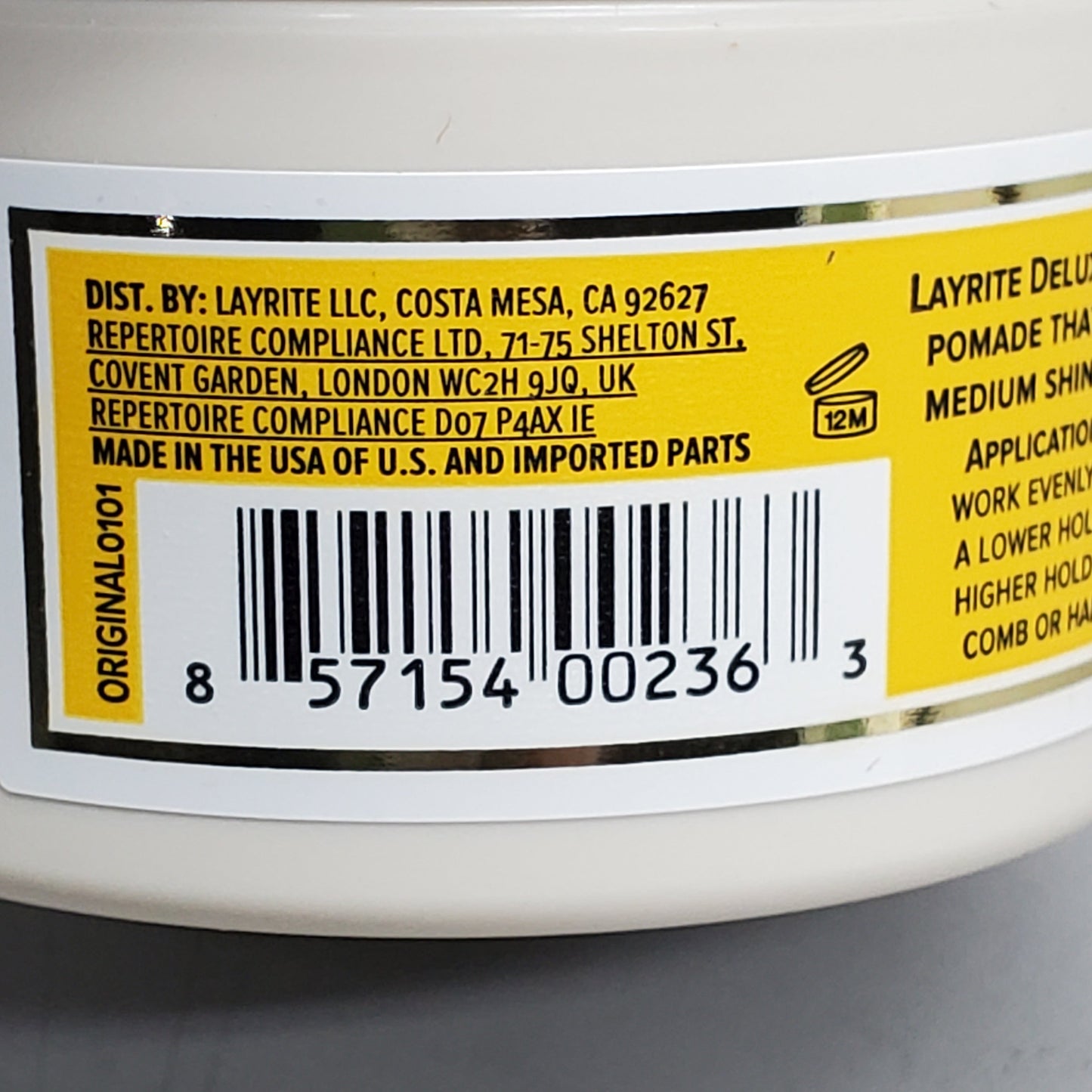 LAYRITE DELUXE Hair Original Pomade 1.5 oz Medium Hold Water Soluble PayWut