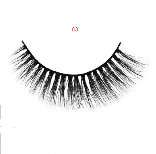 3D mink eyelashes 3 pairs of natural fiber long false eyelashes Elyvora LLC