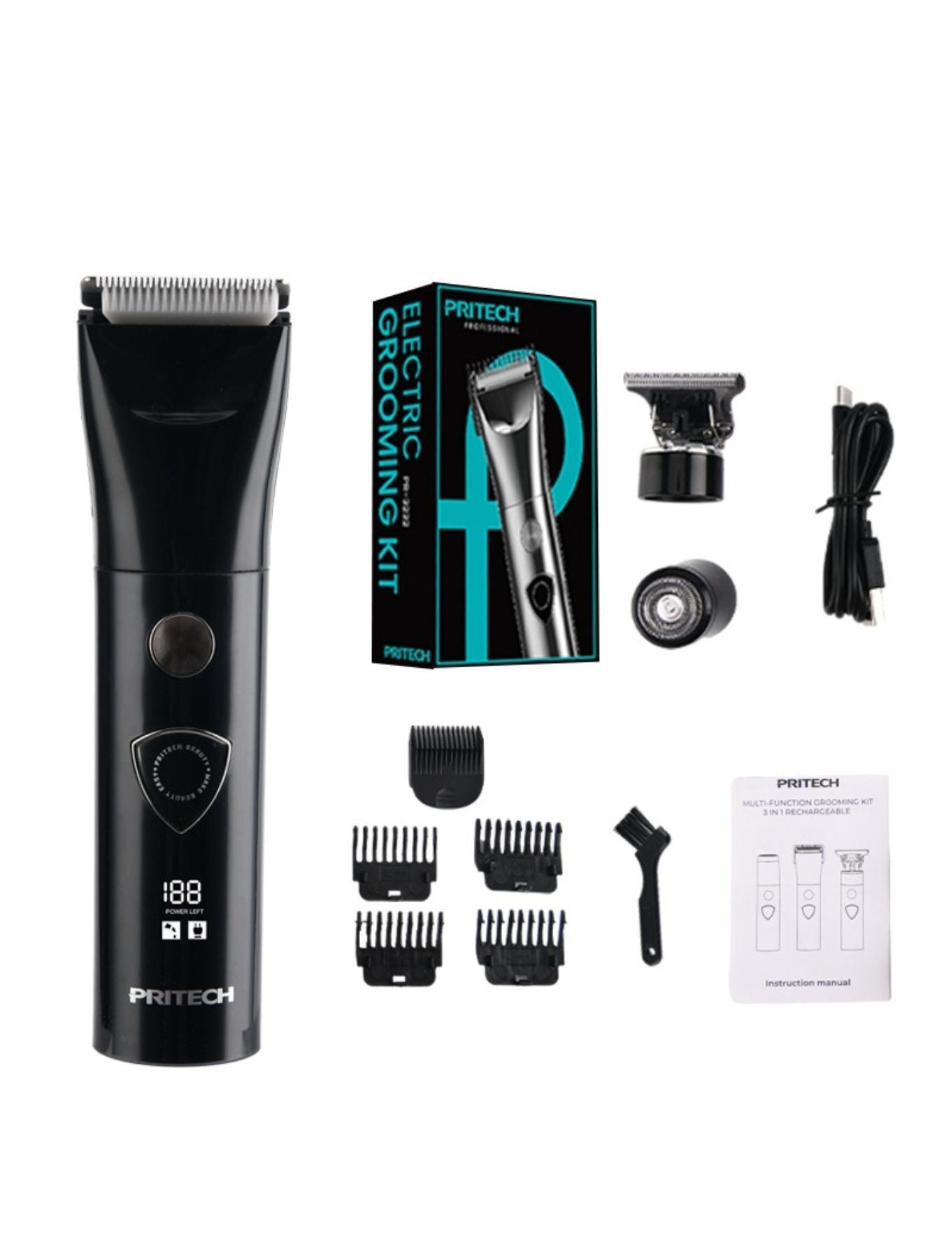 Cordless Rechargeable Hair Clipper Unique Oils