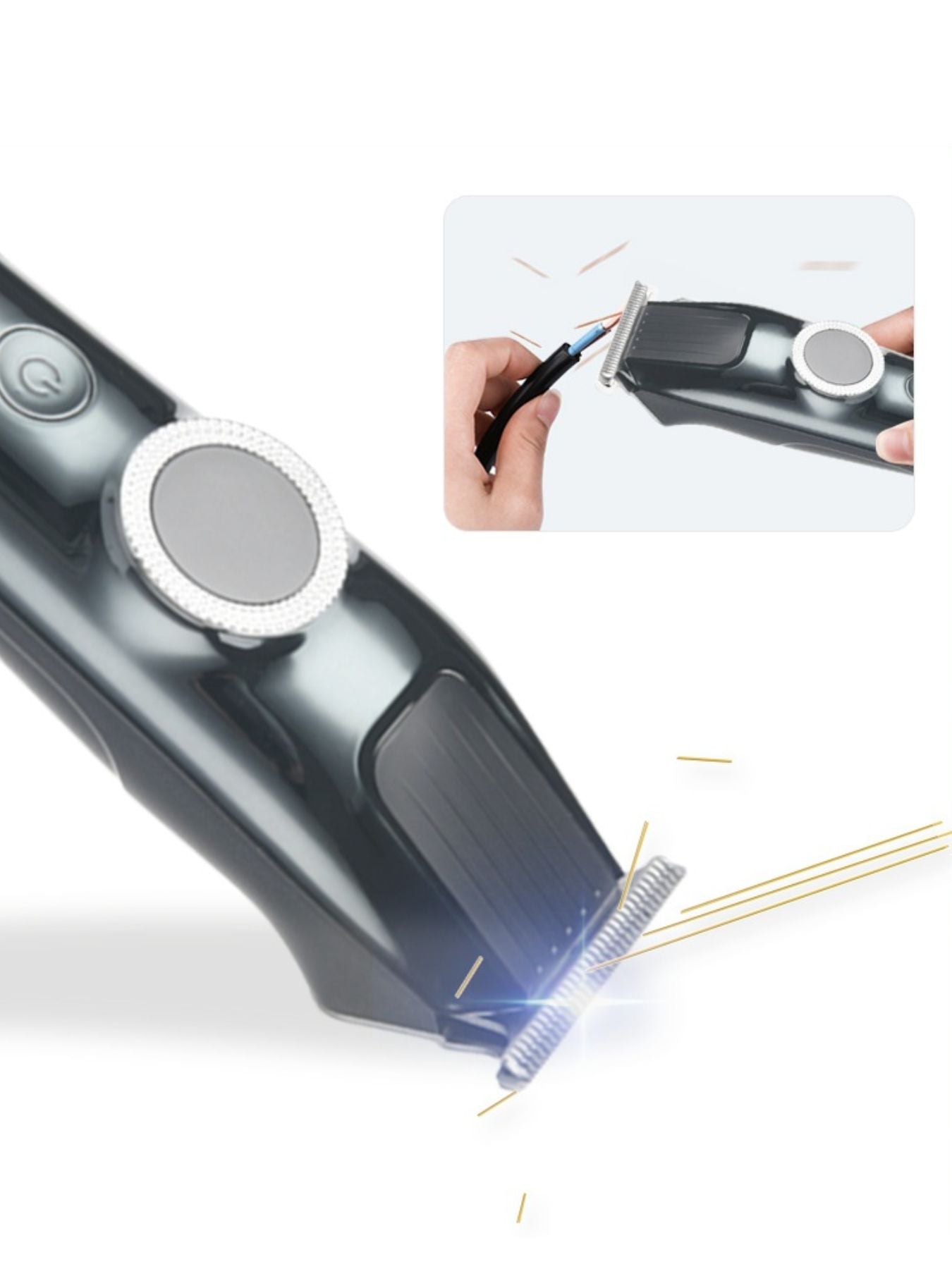 Cordless Hair Clipper with LED Display Unique Oils