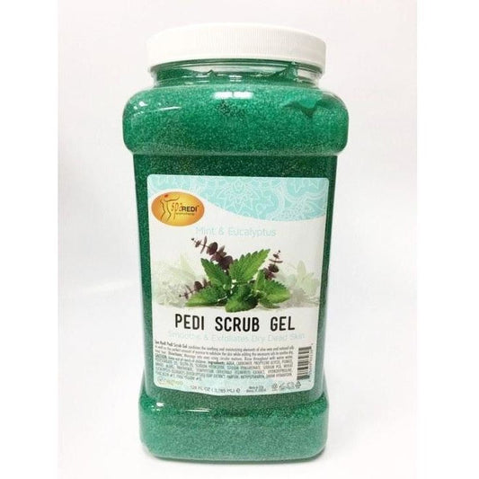 Spa Redi - Pedi Scrub Gel - Mint & Eucalyptus 128oz Queen Nails & Beauty Supplies