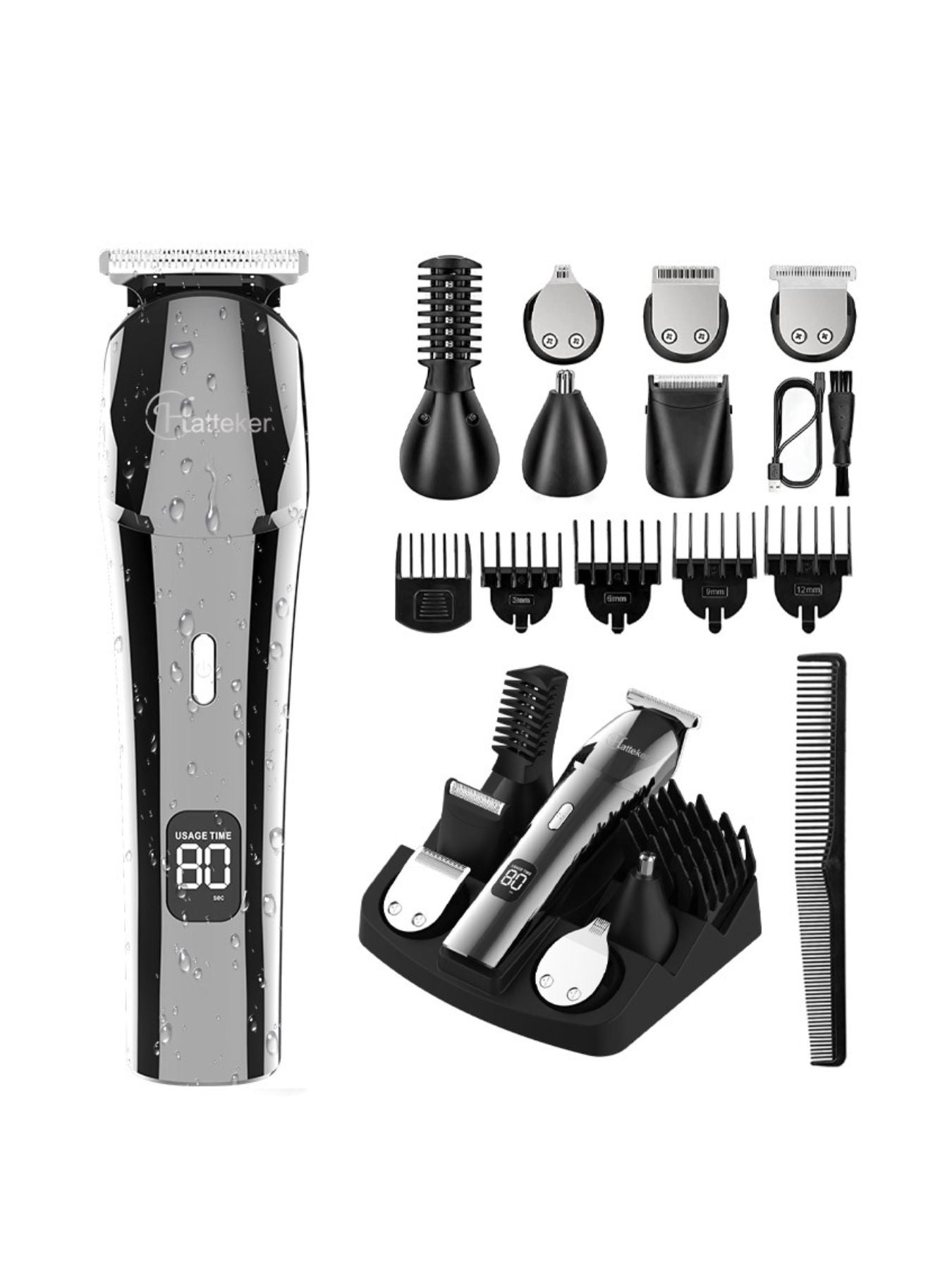 Cordless Hair Clipper Trimmer Unique Oils