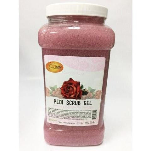 Spa Redi - Pedi Scrub Gel - Sensual Rose 128oz Queen Nails & Beauty Supplies