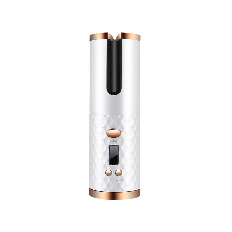 Rechargeable Automatic Hair Curler Women Portable Hair Curling Iron LCD Display Ceramic Curly Rotating Curling Wave Styer The Make-up Corner