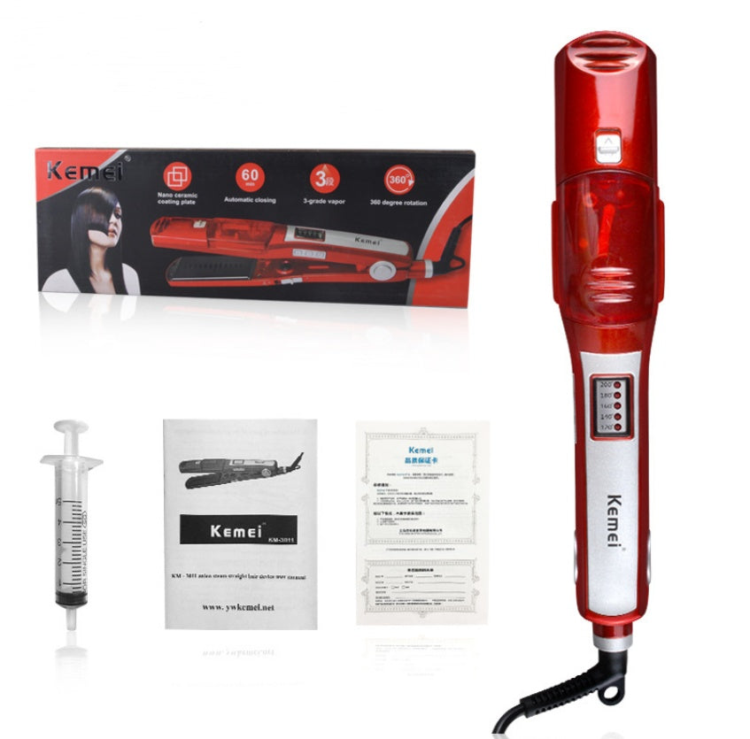 Hair straightener wholesale electric splint mixed batch steam hydrating straight hair stick Elyvora LLC