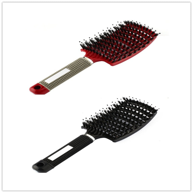 Hairbrush Anti Klit Brushy Haarborstel Women Detangler Hair Brush Bristle Nylon Scalp Massage  Teaser Hair Brush Comb Noventix
