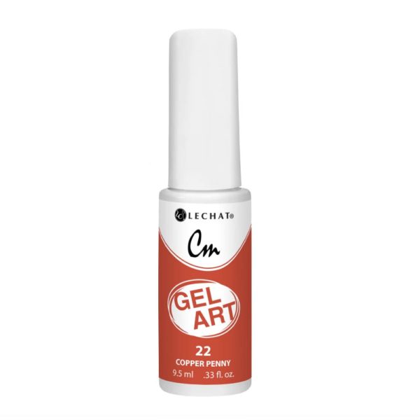 Lechat - CM Gel Art - 22 Copper Penny .3oz Queen Nails & Beauty Supplies