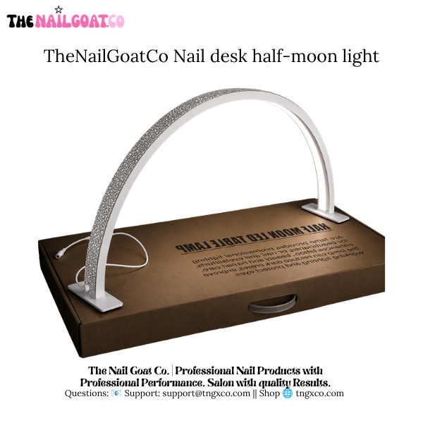 TheNailGoatCo Nail desk half-moon light TheNailGoat.Co