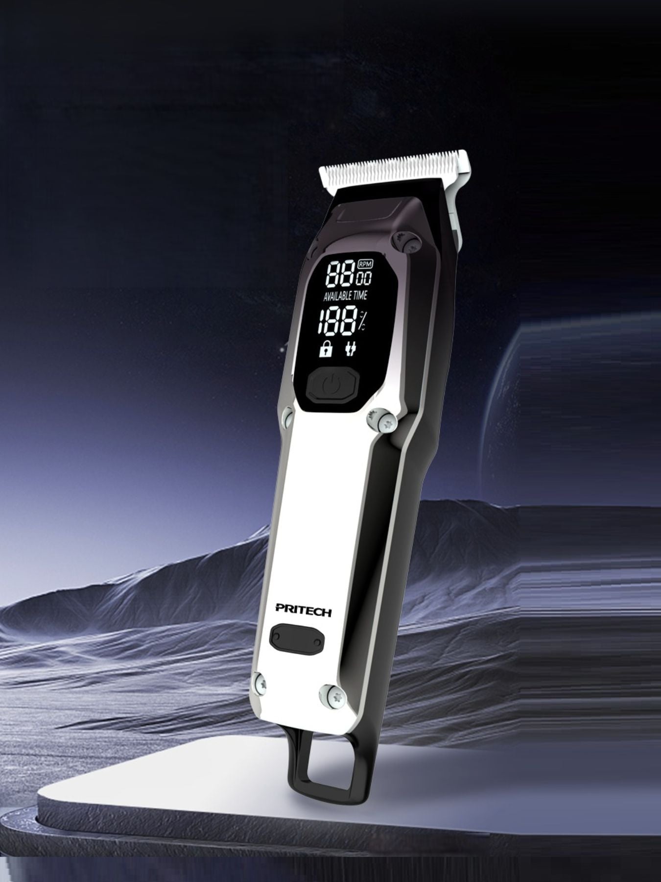 Cordless Hair Clipper with LED Display Unique Oils