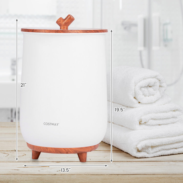 23L Large Luxury Bucket-Style Towel Warmer with Fragrant Disc Holder DirectDeals