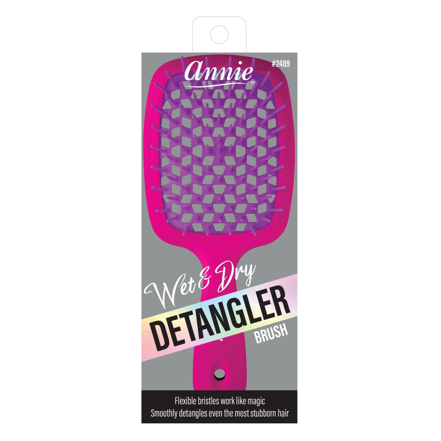 Annie Wet & Dry Detangler Brush, 1 Count, Assorted Colors Annie International, Inc.