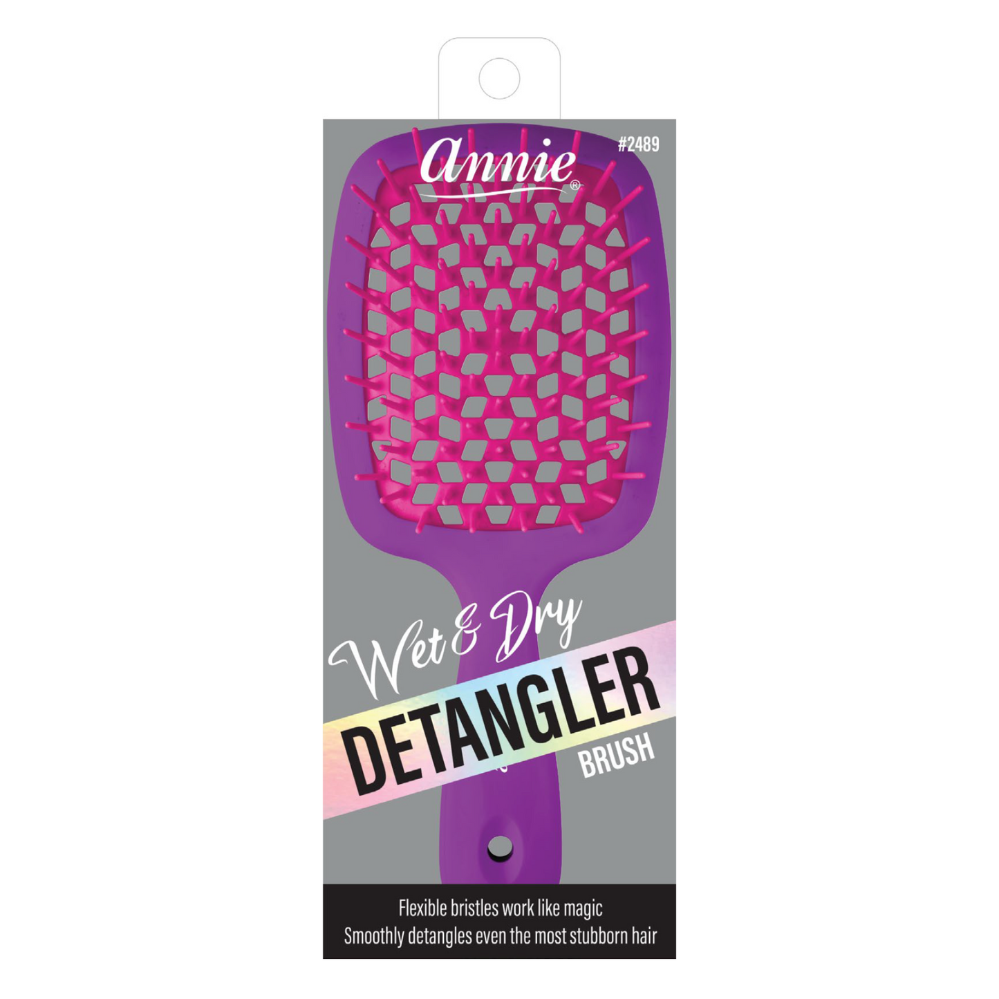 Annie Wet & Dry Detangler Brush, 1 Count, Assorted Colors Annie International, Inc.