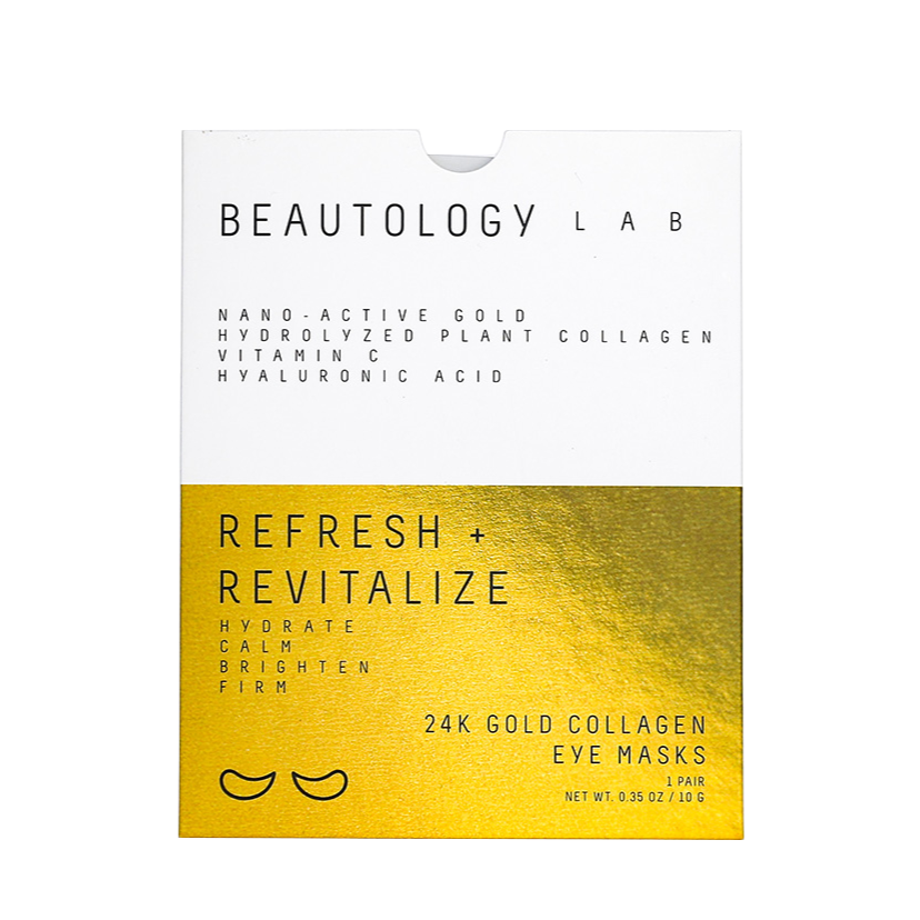 24K GOLD COLLAGEN EYE MASKS SINGLE BEAUTOLOGY LAB
