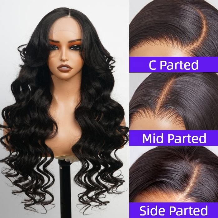 250% Density 13x4 Full Lace Human Hair Wigs With Curtain Bangs Hd Lace Front Wigs Glueless Curly Wigs Human Hair Lace Front