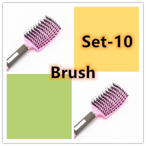 Hairbrush Anti Klit Brushy Haarborstel Women Detangler Hair Brush Bristle Nylon Scalp Massage  Teaser Hair Brush Comb Noventix