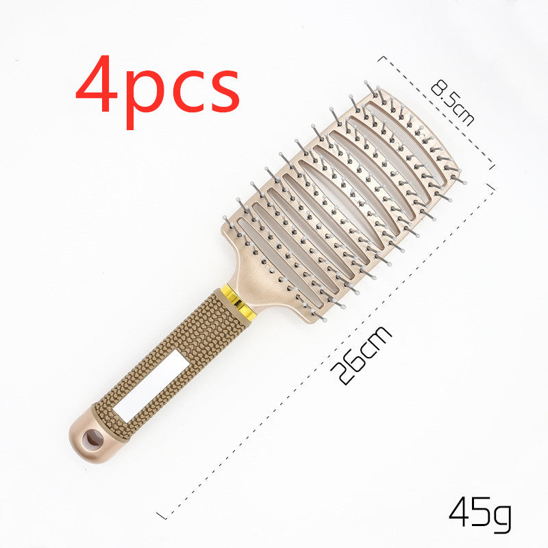 Hairbrush Anti Klit Brushy Haarborstel Women Detangler Hair Brush Bristle Nylon Scalp Massage  Teaser Hair Brush Comb Noventix