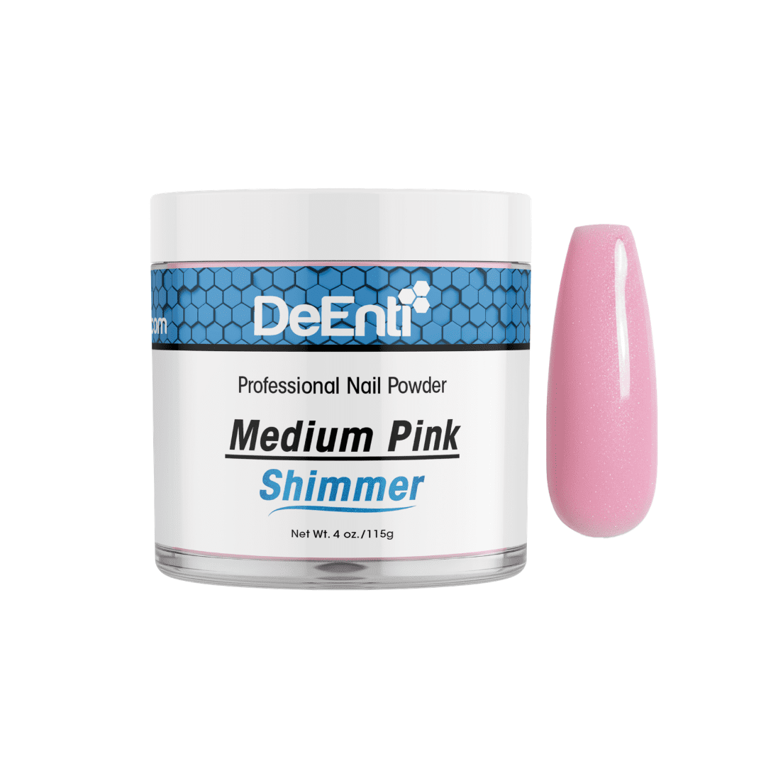 Medium Pink Shimmer Acrylic Powder – 4 oz Lunali Nail Supply