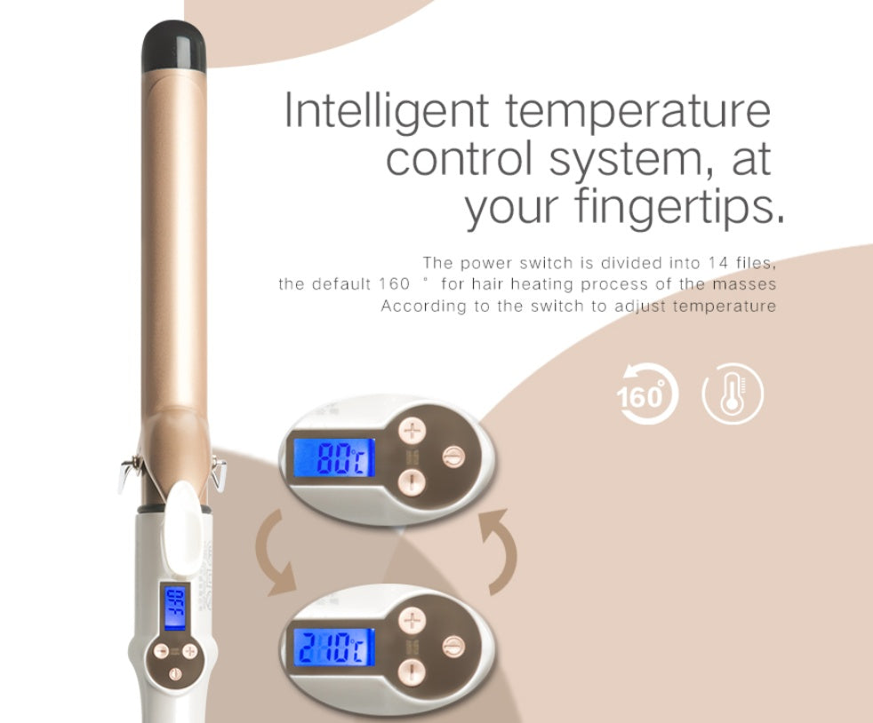 Hair Curler Lcd Curling Iron Elyvora LLC