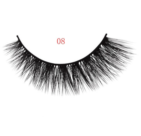 3D mink eyelashes 3 pairs of natural fiber long false eyelashes Elyvora LLC