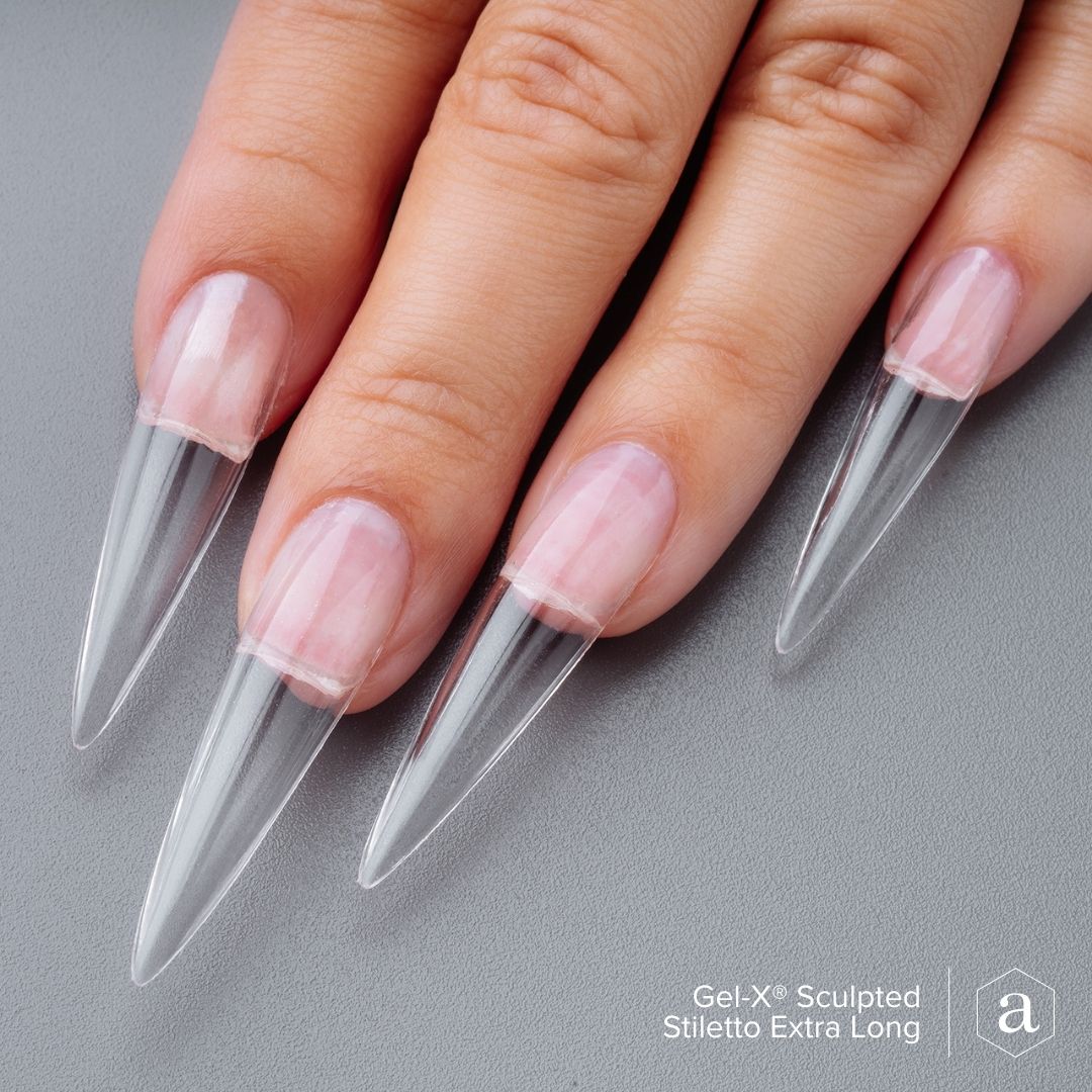 GEL-X® Sculpted Stiletto Extra Long Box Of Tips - (420pc) Lunali Nail Supply
