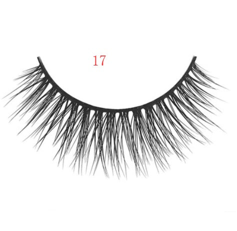3D mink eyelashes 3 pairs of natural fiber long false eyelashes Elyvora LLC