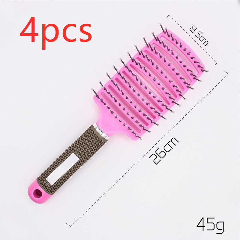 Hairbrush Anti Klit Brushy Haarborstel Women Detangler Hair Brush Bristle Nylon Scalp Massage  Teaser Hair Brush Comb Noventix